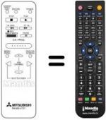 Telecomando equivalente RM M36-47707