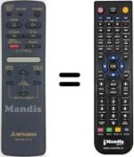 Telecomando equivalente RM M16-47701