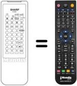 Telecomando equivalente RRMCG 1039 BMSA