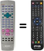 Telecomando equivalente Sharp VC M301 SM