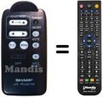 Telecomando equivalente Sharp XV 3400 S