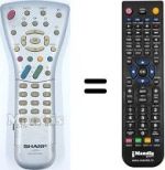 Telecomando equivalente Sharp LC 20 B6E