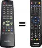 Telecomando equivalente Samsung CW 30A90SD