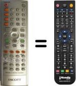 Telecomando equivalente Scott DHX I 105