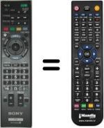 Telecomando equivalente Sony KDL-55 HX755
