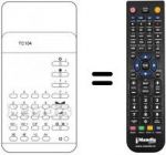 Telecomando equivalente TC 104
