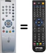 Telecomando equivalente Grundig XENTIA 82 FLAT MFW 82-430 / 8