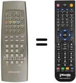 Telecomando equivalente Irradio TVR 521