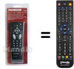 Telecomando equivalente Thomson 28 DN 40 E