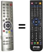 Telecomando equivalente Toshiba 28 ZD 26 P