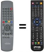 Telecomando equivalente Toshiba 14 N 51 G