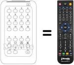Telecomando equivalente HANTAREX TVC 16 PR