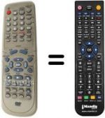 Telecomando equivalente Orion DVD / VR-2961 SI