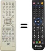 Telecomando equivalente NordMende DVRX 14 SE