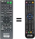 Telecomando equivalente Sony DVP-SR 700 H