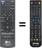Telecomando equivalente LG DVX 682