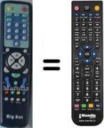 Telecomando equivalente Bigsat DSR 5500 DELUXE