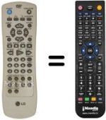Telecomando equivalente LG DVD 5183
