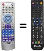 Telecomando equivalente AUDIOLA DVD 1012