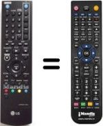 Telecomando equivalente LG DRT-389 H