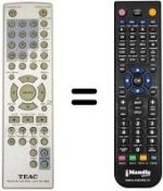 Telecomando equivalente TEAK DVD-3800