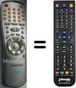 Telecomando equivalente Samsung SV-DVD 1E