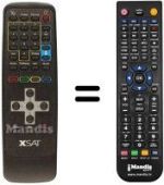 Telecomando equivalente Xsat CDTV 410