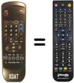 Telecomando equivalente Xsat CDTV 360