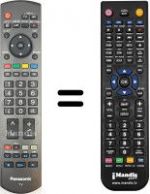 Telecomando equivalente Panasonic EUR7737250