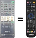Telecomando equivalente Sony 1-465-783-11