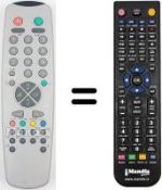 Telecomando equivalente Quadro CTV55F19 TXT