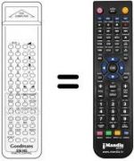Telecomando equivalente Goodmans KT8875