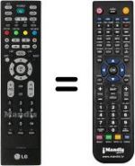 Telecomando equivalente LG 42PC3RV-TV