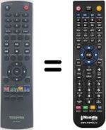 Telecomando equivalente Toshiba BDX3400