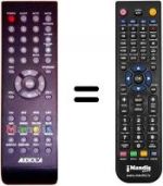 Telecomando equivalente AUDIOLA TVDB822LED (ver. 2)