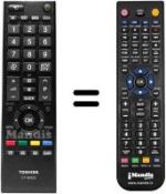 Telecomando equivalente Toshiba 40LV800A
