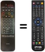 Telecomando equivalente CT-9712