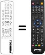 Telecomando equivalente Toshiba 23306069