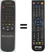 Telecomando equivalente Panasonic TX-21MD1C
