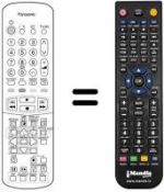 Telecomando equivalente Panasonic EUR51922