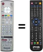 Telecomando equivalente Panasonic EUR7636080R