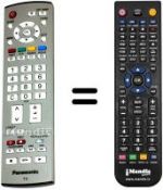 Telecomando equivalente Panasonic EUR765101B