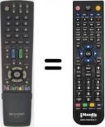 Telecomando equivalente Sharp LC-46LU705S