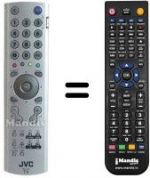 Telecomando equivalente JVC LT-32DA8BJ / Q