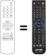 Telecomando equivalente Audiosonic KT8345