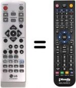 Telecomando equivalente LG LM-M140D