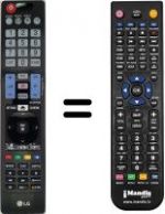 Telecomando equivalente LG 55LE7500