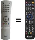 Telecomando equivalente LG 6710V00056B