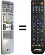 Telecomando equivalente LG 6710V00138P