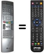 Telecomando equivalente LG 6710V00151E